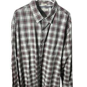 Hawker Rye Long Sleeve Button Up Mens 3XL Check Shirt‎ 100% Cotton